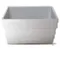 Elevator Bucket, 19 1/8 Inch Length, 8 1/8 Inch Depth, Polyethylene, White