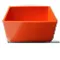 Low Profile Elevator Bucket, 17 Inch Length, 8 1/4 Inch Depth, Polyethylene, Orange