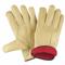 Leather Gloves, Size XL, Premium, Drivers Glove, Pigskin, Keystone Thumb, Fleece, 12 PK