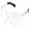 Safety Glasses, Anti-Fog/Anti-Scratch, Wraparound Frame, Frameless