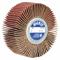 Flap Wheel, 3 Inch Dia x 1/2 Inch Width, 1/4 20 Threaded-Shank, Aluminum Oxide, P60 Grit