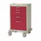 Medical Cart Steel/polymer Taupe/red