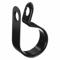 Cable Clamp, Nylon, 1/4 Inch Size, Black, 25Pk