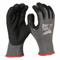 Work Gloves, L 9, ANSI Cut Level A5, Palm, Double Dipped, Nitrile, Sandy