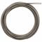 Drain Cleaning Cable, 5/16 Inch Dia, 25 Ft Lg, Inner Core, Bulb Auger, 48-53-2561