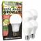 Light Bulb, Full Spc Mlt Pt LED Grow, PK 4, A19, 100W INC Watt Eq, 120V, 9W