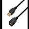 Extension USB Cable, 1 1/2 ft Cable Length, Black, A Male to A Female