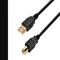 USB Cable, 2.0, 6 ft Cable Length, Black, A Male to B Male