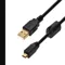 USB Cable, 2.0, 3 ft Cable Length, Black, A Male to 5 Pin B Micro Male