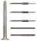 Hex Driver Set, 6 Pc. Magnetic Handle Cross Point/Hex Driver Set, 5 Blades And 1 Handle