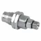 Rotary Union, Straight, Nickel-Plated Brass, 1 Passages, 3/8 Inch G M Rotating Shaft