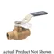 Ball Valve, 2 Piece, 1-1/2 Inch Valve Size, Solder End Style, Bronze Body