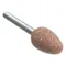 Vitrified Mounted Point, 3/8 Inch Dia., B52, Medium, Aluminum Oxide, 60 Grit