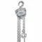 Stainless Steel Chain Hoist, 2000 Lb Load Capacity, 1 Inch Size Min. Between Hooks