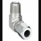 Tube Fitting, 90 Deg Elbow, 1/4 Inch Outside Diameter, Flareless, Steel