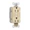 GFCI Receptacle, 15A, 125V, Ivory