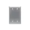 Blank Wall Plate, Box Mounted, 2 Gang, 430 Stainless Steel