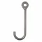 J Hook, Steel, 80 Grade, Eye/Straight, 5/8 Inch Size Trade Size, 850 lb Working Load Limit