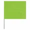 Marking Flag, 2 1/2 Inch x 3 1/2 Inch Flag Size, 15 Inch Staff Ht, Fluorescent Lime