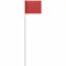 Marking Flag, 2 1/2 x 3 1/2 Inch Flag Size, 15 Inch Staff Ht, Red, Blank, No Image