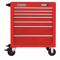 Rolling Tool Cabinet, Gloss Red, 34 Inch Width X 25 1/4 Inch Depth X 41 Inch Height