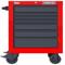 Gloss Red, Heavy Duty, Rolling Tool Cabinet, 27 Inch Width, 22 3/8 Inch Depth