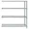 Wire Shelving, 4 Shelf Add-On, 12 x 36 x 86 Inch Size, Gray Epoxy