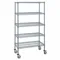 Mobile Stem Caster Cart, 24 x 60 x 69 Inch Size, Dry/Wet, Split Sleeve, Gray