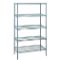 Wire Shelving, Starter Unit, 5 Shelf, 21 x 72 x 86 Inch Size, Gray Epoxy Finish