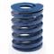 Die Spring, Light Duty, Oil Tempered Chrome Silicone, 35 mm Length, Blue, Paint, 10 PK