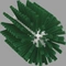 Tube Brush Green Stiff Polypropylene 3-1/2 x 6-1/4