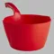 Round Bowl Scoop, 64 Fl oz Capacity, 13 Inch Length, Red