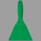 Large Hand Scraper Green 4 x 9-3/4 Inch