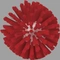 Tank Head Brush Red Soft Polypropylene 5 x 5 In