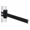 Retractable Belt Barrier, Black, Powder Coated, 10 ft Belt Length