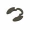 Poodle Style Retaining Ring, Ext., 0.148 In Fits Groove Dia., 0.14 In Free I.D., 100 Pk