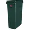 Trash Can, Rectangular, Green, 23 gal Capacity, 11 Inch Width/Dia