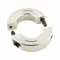 Shaft Collar, 2 Piece, Metric, Round, Clamp On, 6 mm Bore Dia, 6 mm Collar Wide