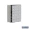 Cell Phone Storage Locker, 29.25 x 35.25 x 8.75 Inch Size, 6 Door High, Aluminium