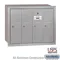 Vertical Mailbox, 24.25 x 19 x 7.5 Inch Size, 4 Door