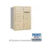 Standard Horizontal MailBox, 4C, 31.12 x 37.5 x 17 Inch Size, 10 Door, Sandstone