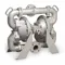 Double Diaphragm Pump, Air, Aluminum, Bolt, 3 Inch Fluid Connection Size, Flange, Buna-N