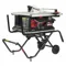 Portable Table Saw, 120V AC, 15A, 25 1/2 Inch Max. Cut Width Right Of Blade