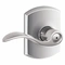 Door Lever Lockset, Grade 2, Accent/Greenwich, Bright Chrome, Different