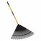 STRUCTRON Leaf Rake, Polypropylene, 2 Inch Length of Tines, 24 Inch Overall Width of Tines