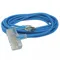 Extension Cord, Outdoor, 15A, 125VAC, Number of Outlets 3, Blue