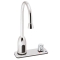 Faucet, Powered Sensor, With 4 Inch Deck Plate, Above Counter Mech Mixer