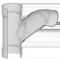 Reducer Combination Wye, 1/8 Bend, Socket, Schedule 40, 14 x 3 Size, PVC