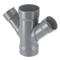 Duct Reducer Double Wye, Socket, 12 x 4 Size, CPVC
