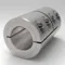 Rigid Shaft Coupling, 1 Piece Split, Clamp Type, 5/8 x 5/8 Inch Bore, Aluminum